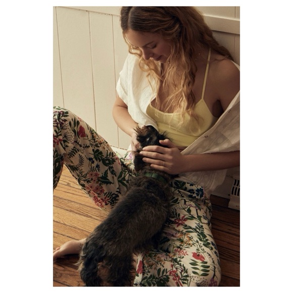 NWOT Anthropologie RO’s Garden Lounge Set in Floral Viola  Size XSmall - Picture 5 of 16